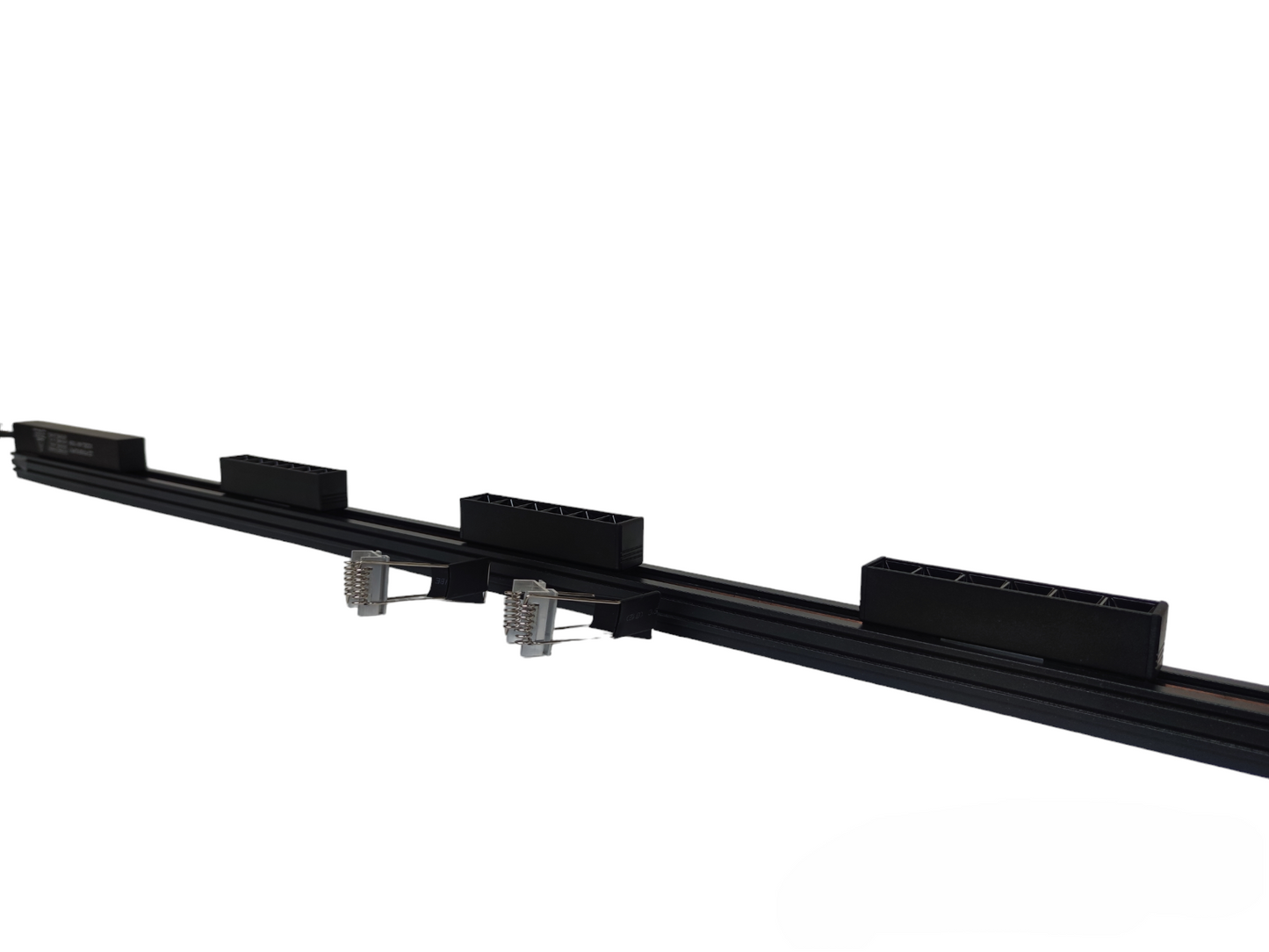 Magnetic Track Light 1 Meter with 3pcs 6W Grille Type Warm White with 100W Power Supply 220V ( ILLUMIQ TERRA) 26mm Track