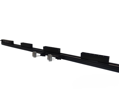 Magnetic Track Light 1 Meter with 3pcs 6W Grille Type Cool White 4000K with 100W Power Supply 220V ( ILLUMIQ TERRA) 26mm  Track