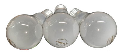 Firefly 25W Incandescent Bulb 220V E27 Frosted FINS25/F (3PCS)