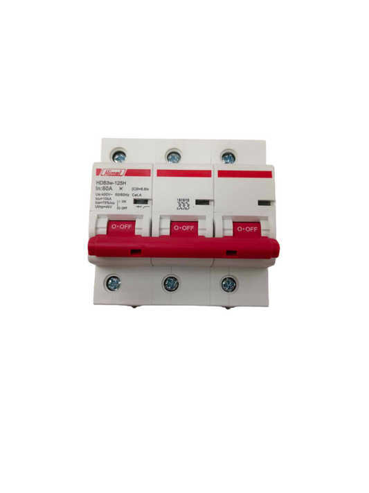 Himel 80A 3P 10 KAIC Miniature Circuit Breaker 220V HDB3w125H3C80