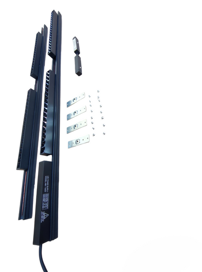 ILLUMIQ TERRA Magnetic Track Light 2 Meters 26mm with 4pcs 18W LED Foldable Grille Track Light 220V Warm White 3000K