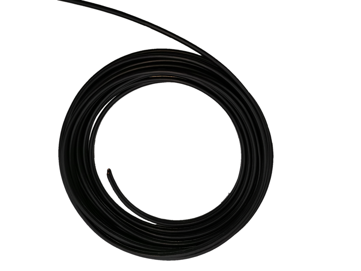 Omega Flat Cord Wire 0.75mm 2C (18/2) Pre cut Black Extension Wire Cord 0.75mm 2C  Black , Electrical Flat Cord 0.75mm