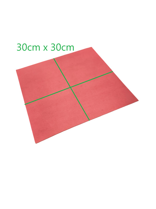Red Fiber Thickness 1/16 30cm x 30cm