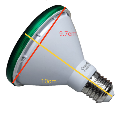 Omni 10W PAR 30 E27 220V Green ( Omni) LPR30E27-10W/G, LED PAR 30 10W E27 220V Green