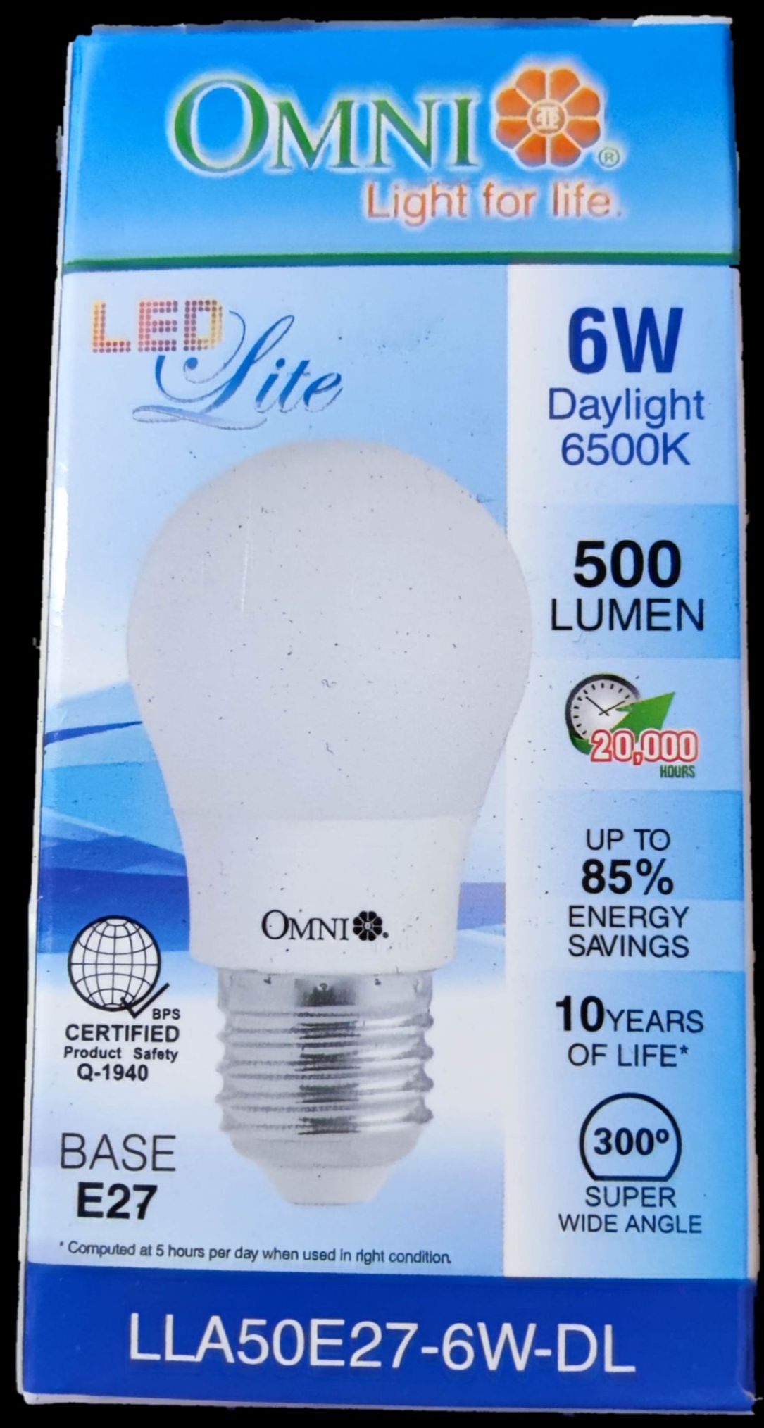 Omni 6W LED Bulb E27 220V