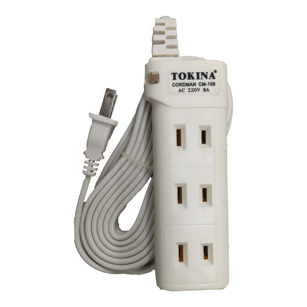 Tokina Extension Cord 3.6 Meters 3 Gang Flat Pin, 3 Meters Extension Cord 3 Socket Flat Pin Receptacle