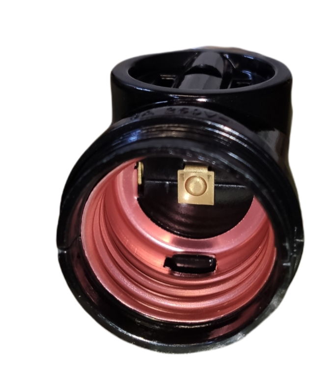 Omni Keyless Current Tap Socket E27 3A 250V with 2 Flat Pin Outlet