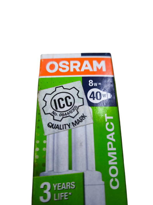 Osram Compact Fluorescent Lamp 8W E27 220V CFL Daylight