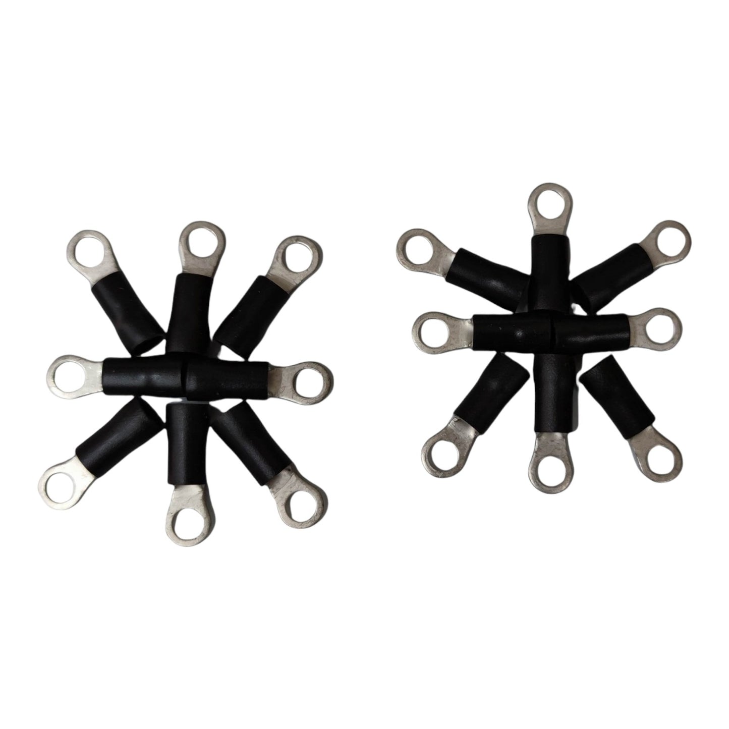 Local Terminal Lugs Ring Type Black Insulation 3.5mm (5Pcs + 5Pcs Free) , Ring Terminal Lugs,  Round Terminal Lugs