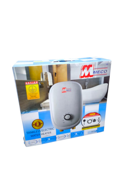 Meco Tankless Water Heater 3.5KW 220V ( Please fit Water Fittings before Electrical)