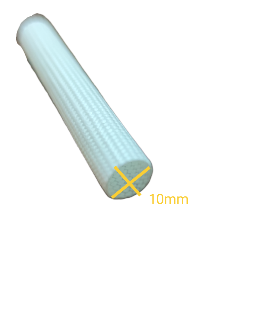 Electx Electrical Supply Fiber Glass Sleeves cable management tube with 10mm diameter