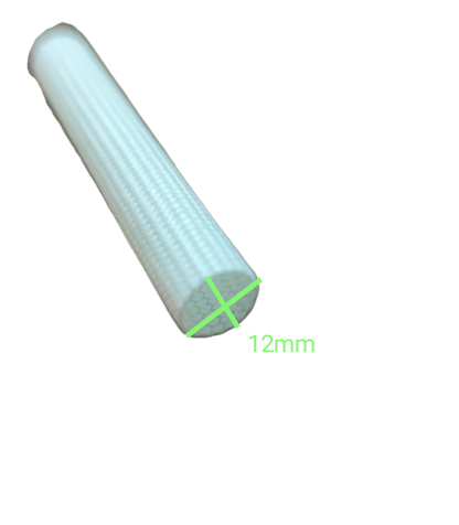 Electx Electrical Supply white Fiber Glass Sleeves cable management tubing 12mm diameter