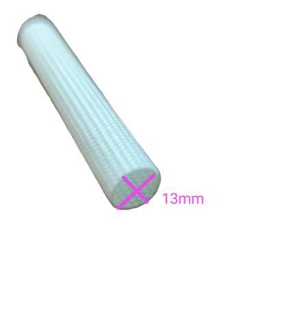 Electx Electrical Supply white Fiber Glass Sleeves cable management tube 13mm diameter