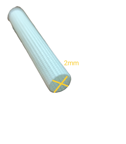 2mm white Fiber Glass Sleeves cable management tube by Electx Electrical Supply