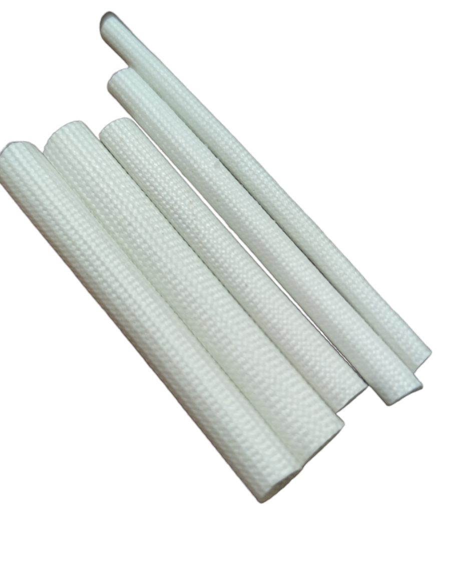 Electx Electrical Supply white Fiber Glass Sleeves for cable management in various sizes