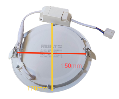 Firefly 12W LED downlight cool white 220V round ceiling light with easy installation features