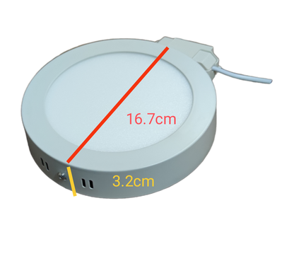 Firefly 12W LED downlight daylight with a sleek circular design and compact dimensions