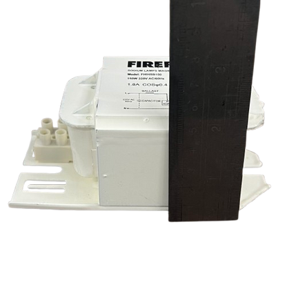 Firefly 150W high pressure sodium lamp ballast with precise measurements for reliable lighting