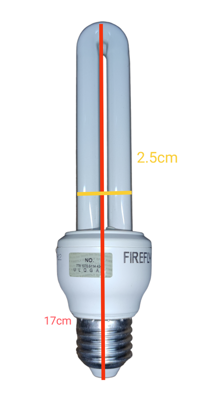 Firefly 15W CFL E27 220V 2U Energy-Efficient Compact Fluorescent Bulb with a Standard Base