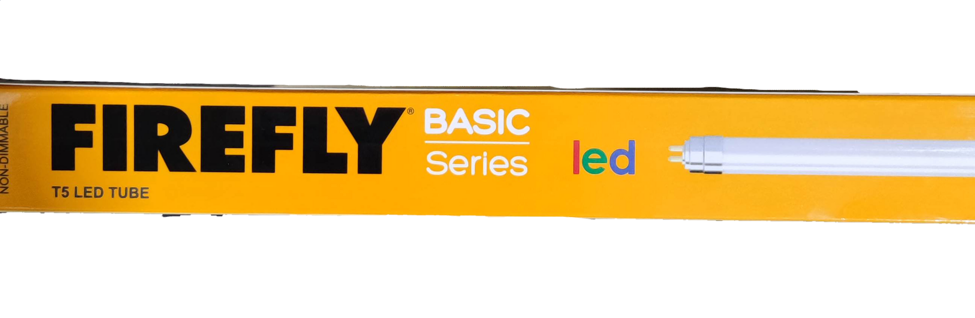 Firefly 16W T5 LED fluorescent tube packaging with clear labeling and design for efficient lighting