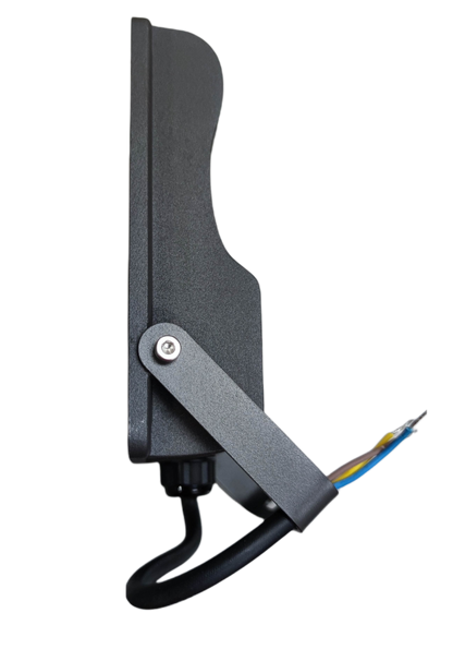 Firefly 220V LED outdoor flood light with a sleek design and adjustable mounting option