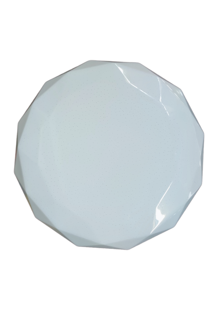 Firefly 24W LED ceiling light 220V with white geometric faceted design for modern interiors