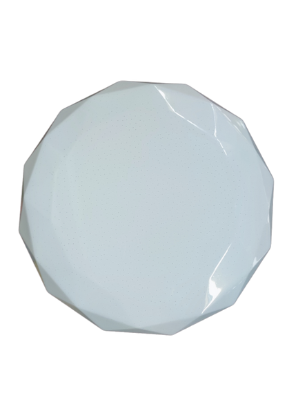 Firefly 24W LED ceiling light 220V with white geometric faceted design for modern interiors