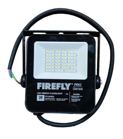 Firefly 30W LED floodlight designed for outdoor lighting with bright energy-efficient performance