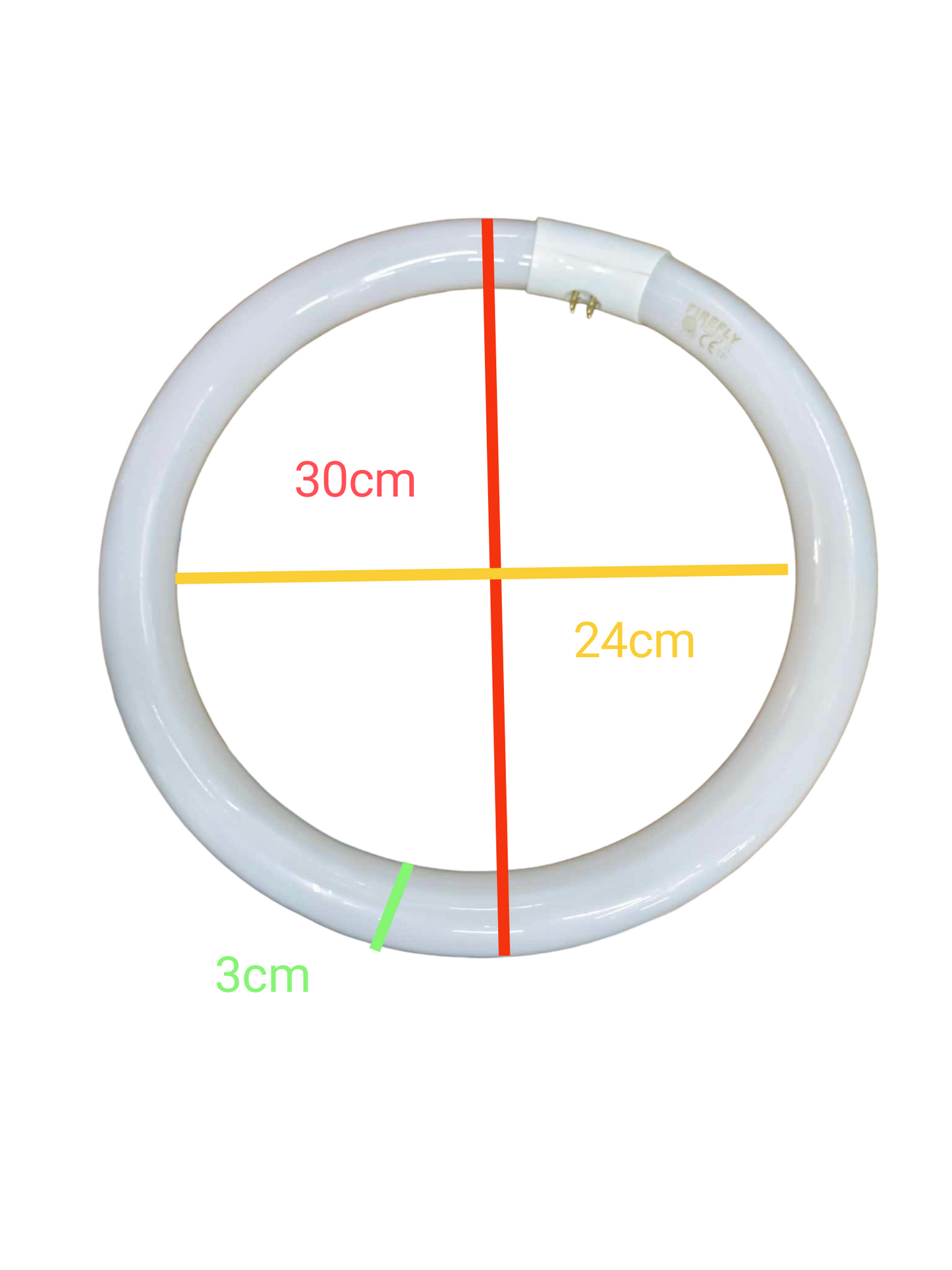 Firefly 32W circular fluorescent tube measuring 30cm in diameter for energy-efficient lighting solutions