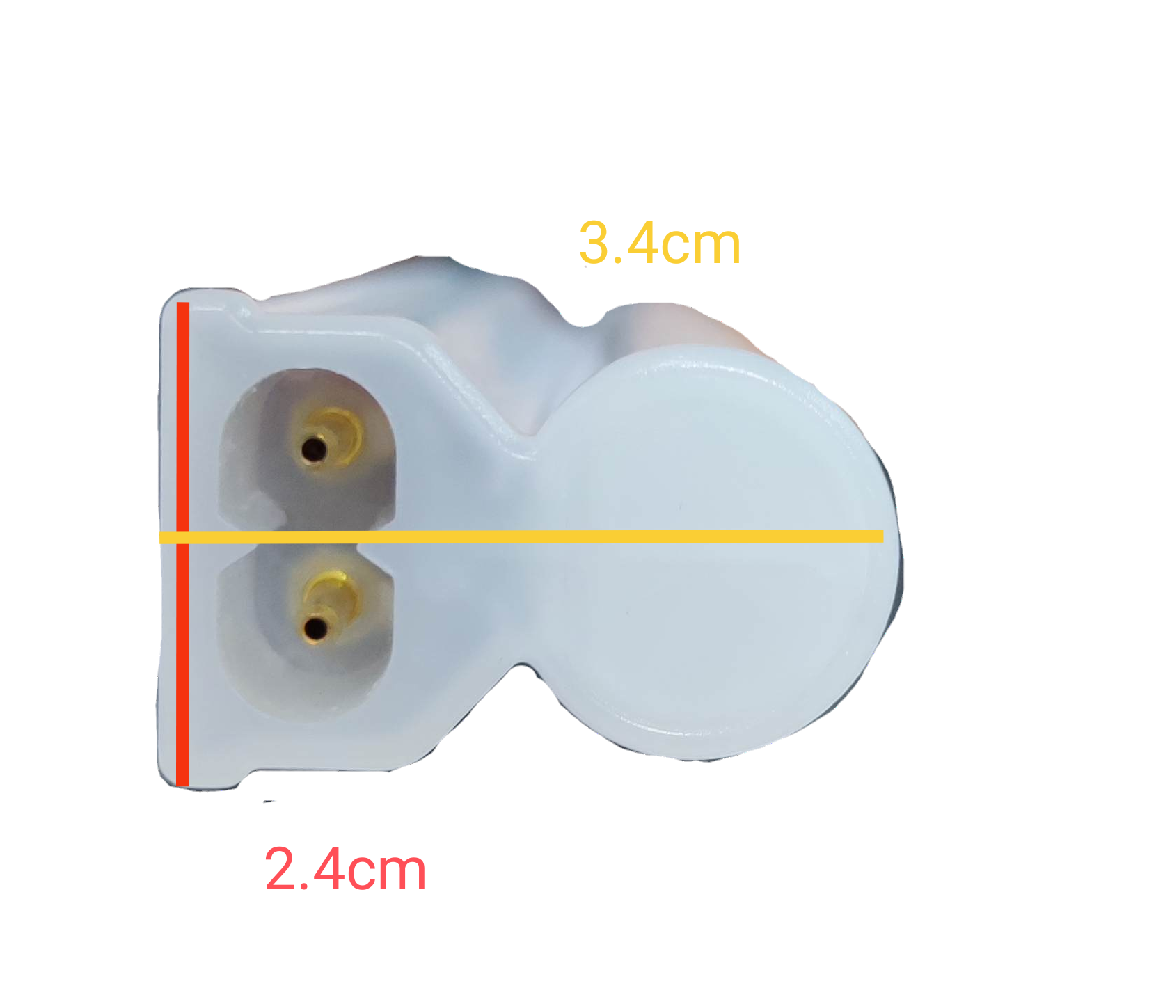 Firefly 4000K cool white LED tube 1024mm with two-pin connector for easy installation