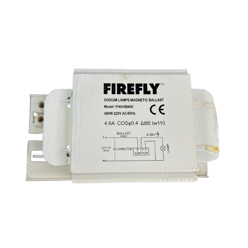 Firefly 400W sodium lamp ballast 220V for sodium lamp installations with durable magnetic construction