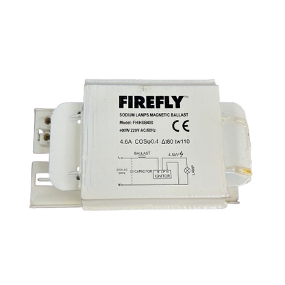 Firefly 400W sodium lamp ballast 220V for sodium lamp installations with durable magnetic construction