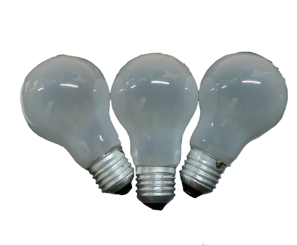 Firefly 50W incandescent lamp E27, pack of three, ideal for bright indoor lighting solutions