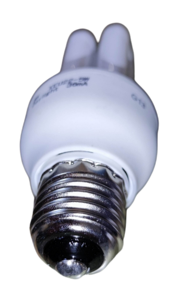 Firefly 5W CFL daylight bulb with a standard base designed for energy-efficient lighting