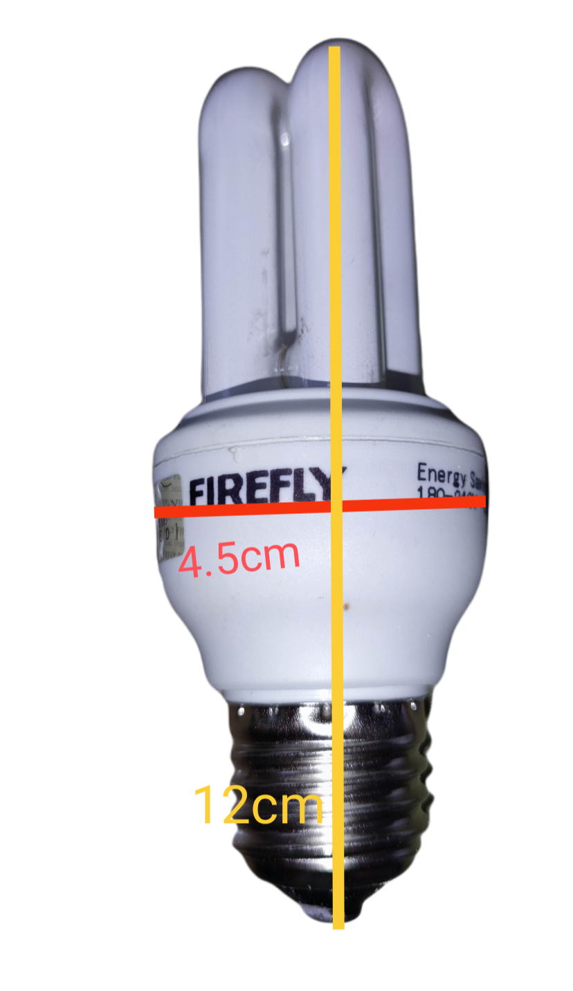 Firefly 5W CFL daylight bulb with energy-saving design and compact spiral shape for efficient lighting