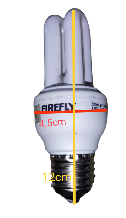 Firefly 5W CFL daylight bulb with energy-saving design and compact spiral shape for efficient lighting