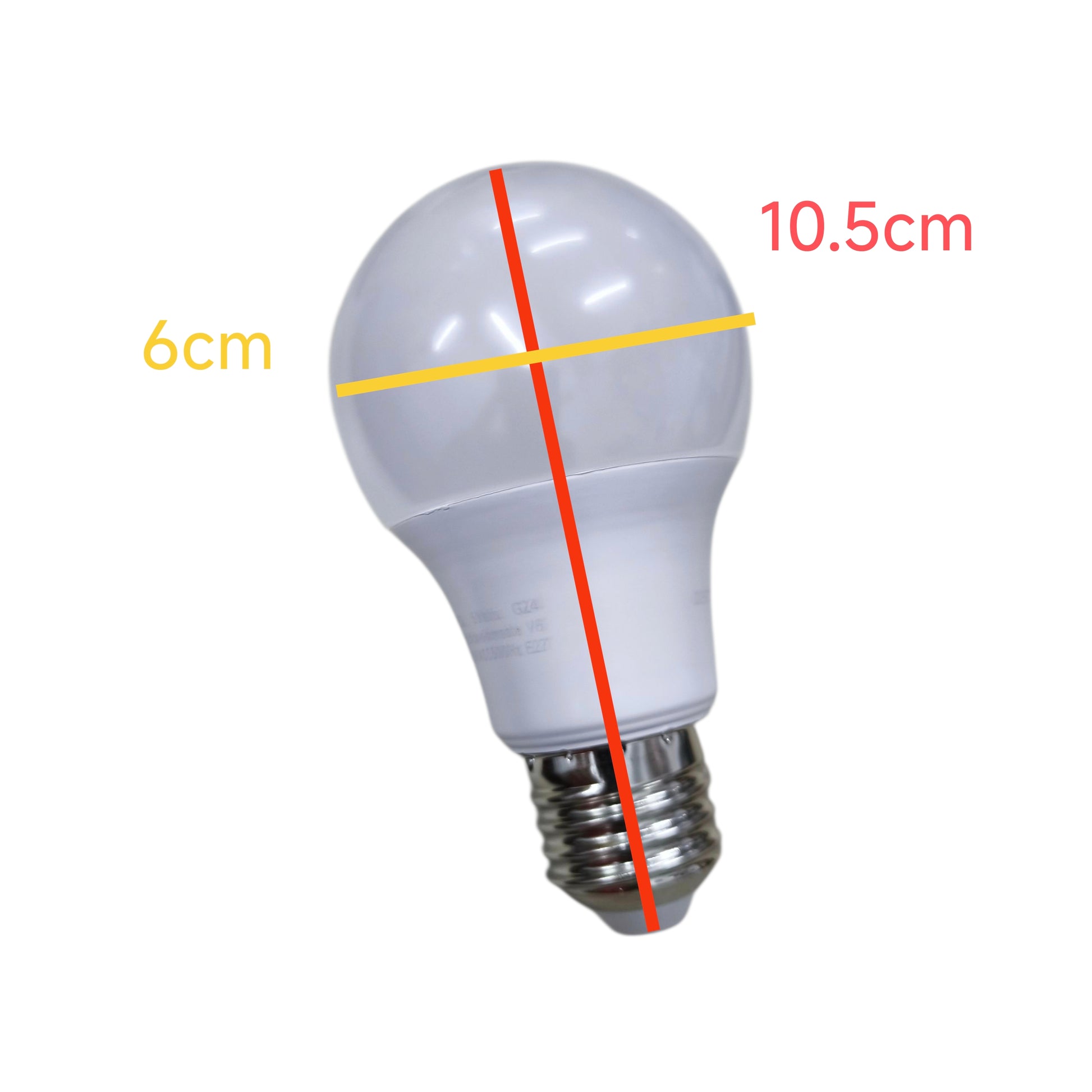 Firefly 5W LED bulb E27 daylight with dimensions 10.5cm height and 6cm width for bright lighting