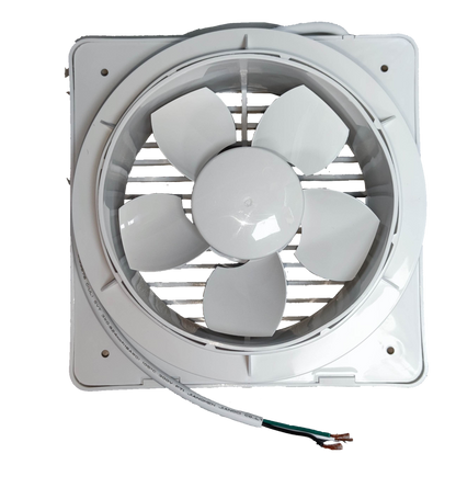 6 inch exhaust fan 220V by Electx Electrical Supply with white blades and square frame