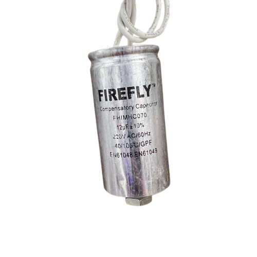 Firefly 70W metal halide capacitor 12uf with durable aluminum casing for efficient circuitry performance