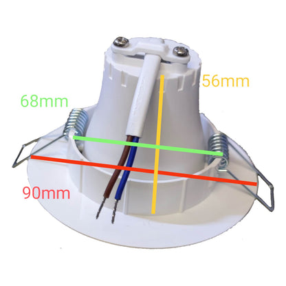 Firefly 3.5 Inches LED Downlight Swivel Type Round 220V Tiltable Available in Daylight and Warm White 3W or 5W EDL2505 EDL2503