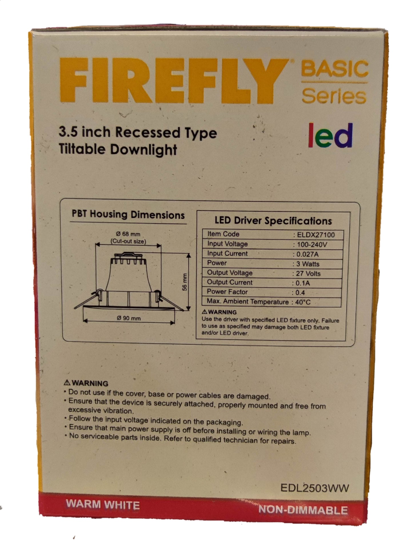 Firefly adjustable LED ceiling light 3W 5W with 3.5 inch recessed design for versatile lighting