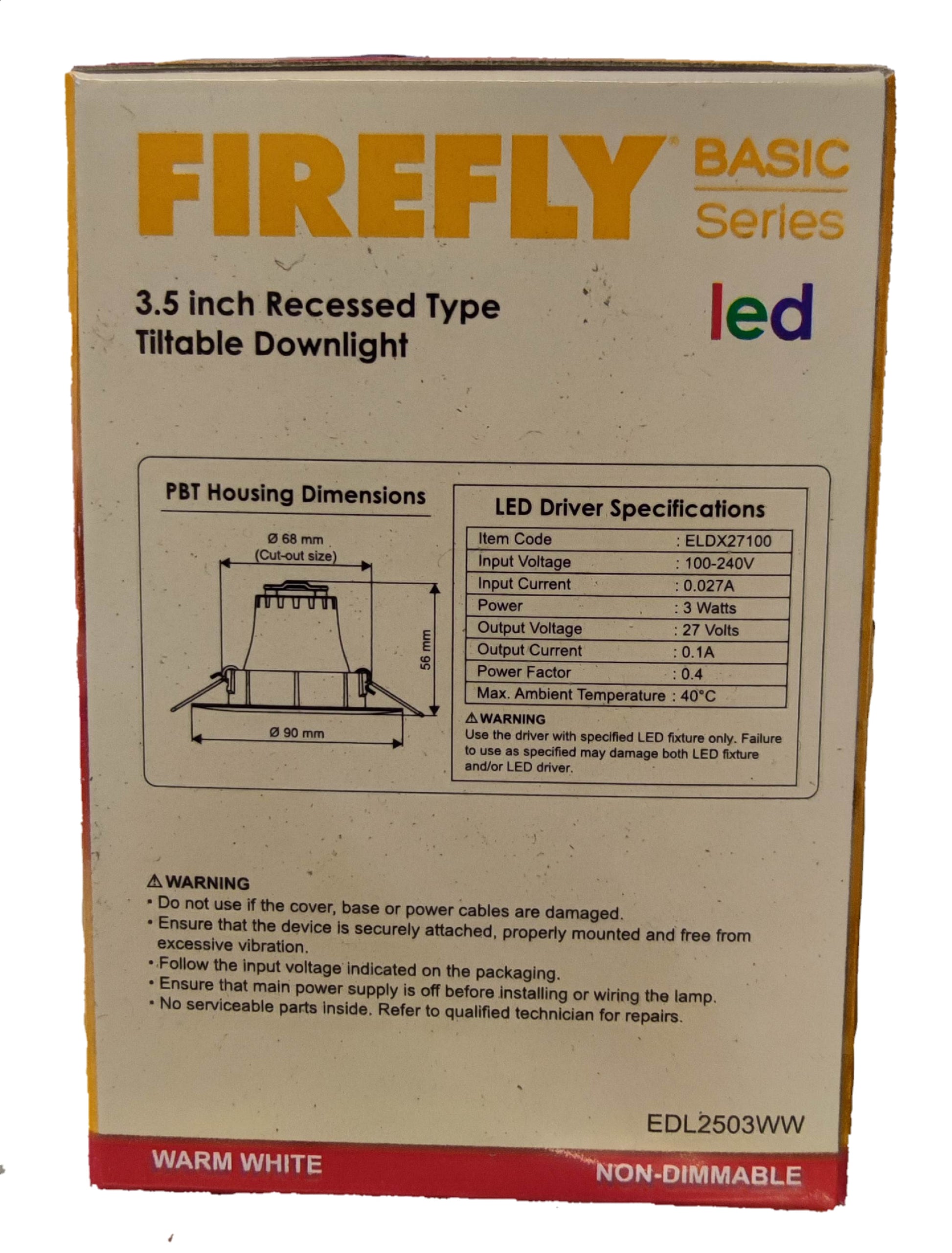 Firefly adjustable LED ceiling light 3W 5W with 3.5 inch recessed design for versatile lighting