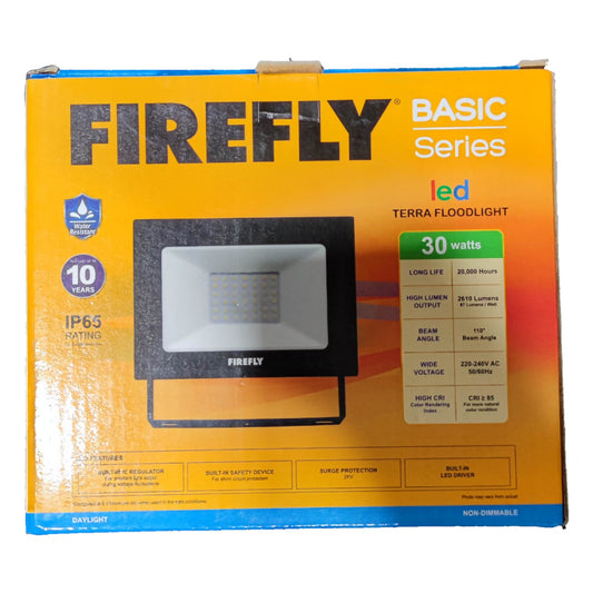 Firefly 30W LED Flood Light 220V 6500K Daylight Terra EFL88030DL