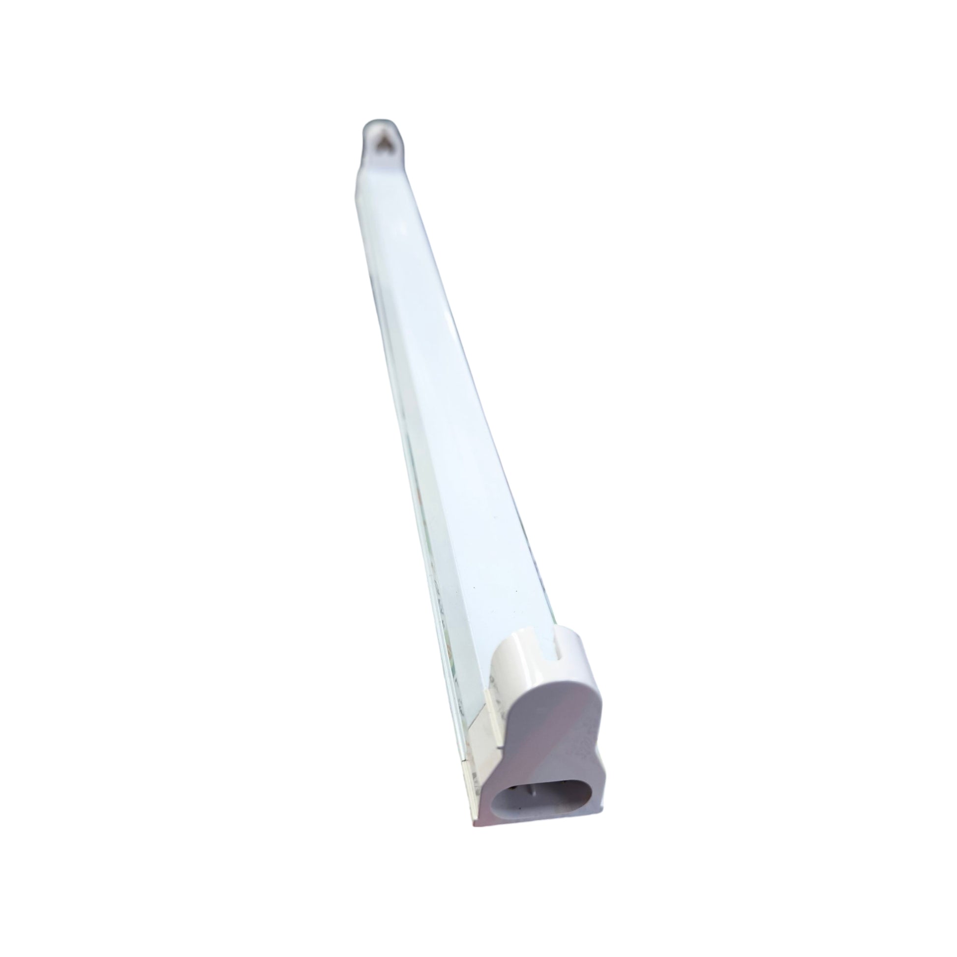Firefly 8W T5 Fixture Only white slim linear T5 fixture with end cap for under cabinet lighting