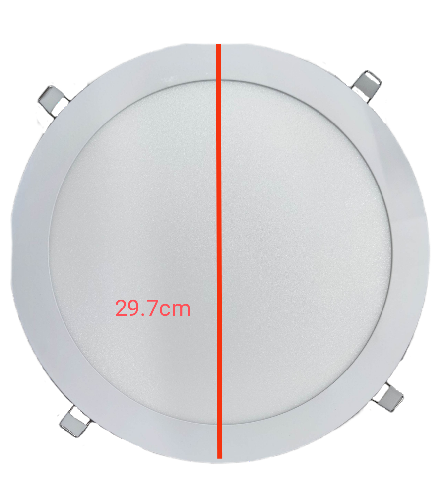 Firefly LED recessed downlight 24W daylight fixture with a diameter of 29.7cm for modern lighting