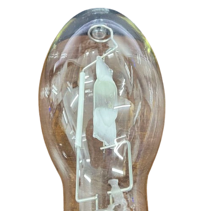 Firefly Metal Halide Lamp Elliptical 250W clear elliptical HID bulb showing internal arc tube and support wires