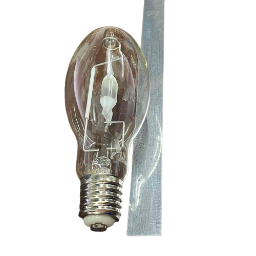 Firefly Metal Halide Lamp Elliptical 250W with a clear glass design and silver base for enhanced lighting