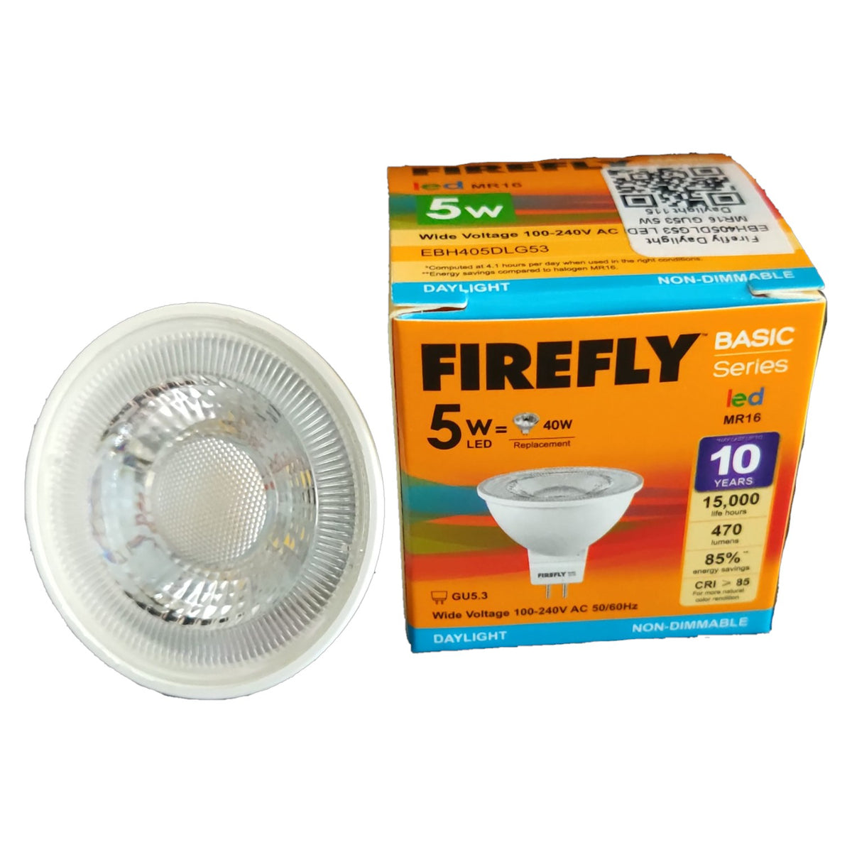 Firefly 5W MR16 LED Daylight 6500K GU5.3 220V EBH405DLG53