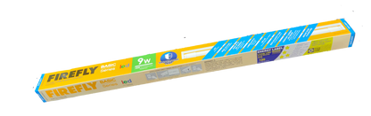 Firefly T8 LED tube light with fixture 220V in packaging, ideal for bright lighting solutions