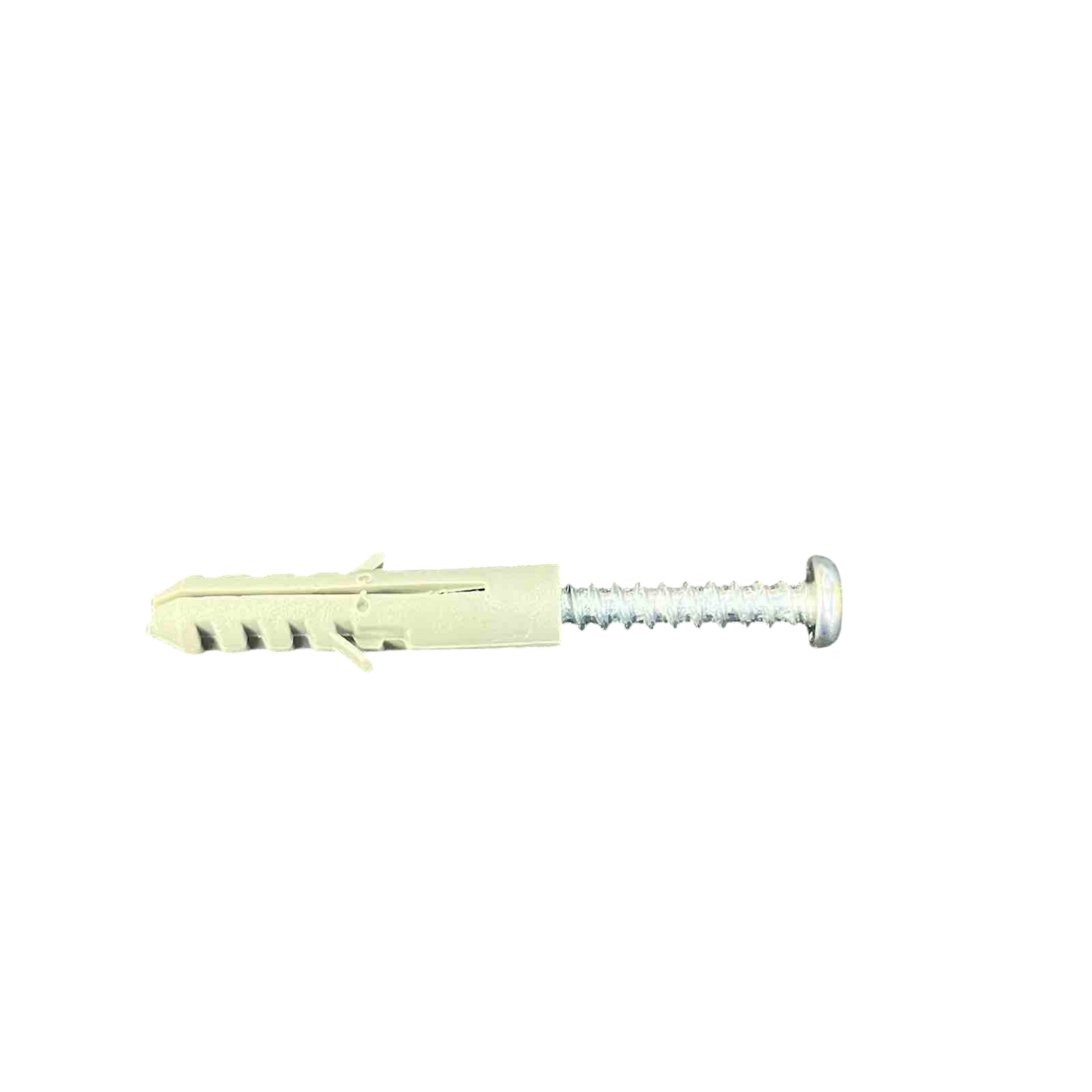 Local construction plastic wall anchor 8mm With Screw 3.6cm x 0.8cm for drywall mounting